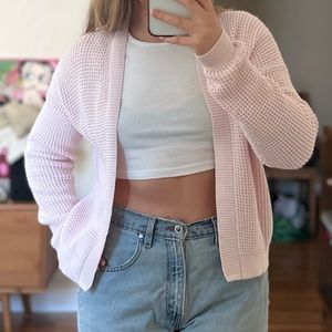 BANANA REPUBLIC BABY PINK KNIT CARDIGAN
